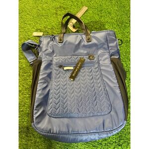 Sherpani Soleil Multi-Wear Travel Backpack Convertible Navy Blue Anti Theft Bag